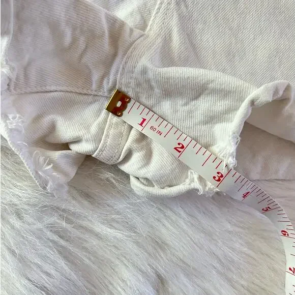 Madewell The Perfect Jean Short in Tile White High Rise Western Size 25 | 2 - Picture 6 of 10